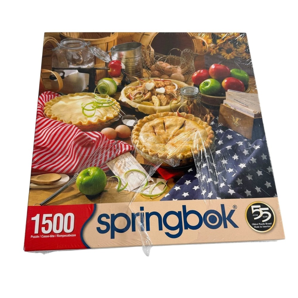 Springbok Apple Pie 1500 Pieces Puzzle NEW Torn Cellophane